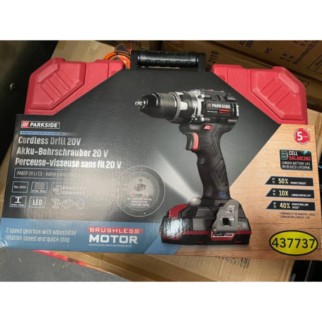 Perceuse-visseuse sans fil Parkside Performance 20V - Modèle PABSP 20 Li C3