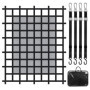 Filet de Chargement VEVOR 183x145 cm avec Sangles Réglables et Crochets en S