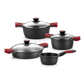 Batterie de Cuisine BRA Premiere 7 Pièces en Fonte d'Aluminium Antiadhésif
