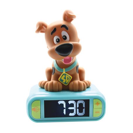 Réveil Veilleuse Scooby-Doo avec Effets Sonores et Snooze - Lexibook