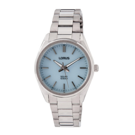 Montre Lorus Femme à Quartz avec Bracelet Métal Argent et Cadran Bleu