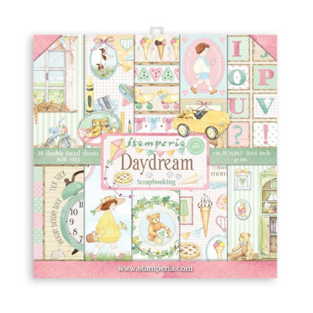 Bloc de Scrapbooking Stamperia DayDream - 20,3 x 20,3 cm