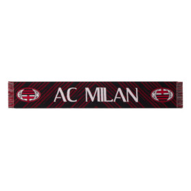 Écharpe Jacquard Officielle AC Milan Rouge/Noir