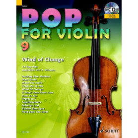 Pop for Violin Volume 9 avec CD - Arrangements Faciles pour Violon