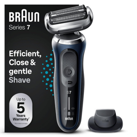 Rasoir Électrique Braun Series 7 avec Tondeuse de Précision - Étanche et Flexible