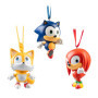 Lot de 3 Décorations de Noël Sonic, Tails et Knuckles en Résine