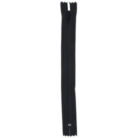 Lot de 5 Fermetures Éclair en Plastique Noir - 20 cm