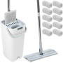 Ensemble Serpillère et Seau Essoreur QWORK - Nettoyage Multifonction avec 10 Tampons Microfibre