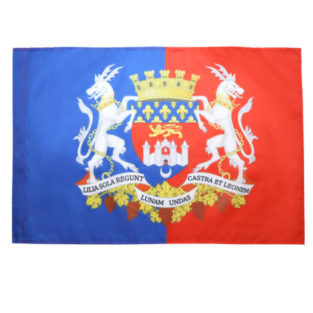 Drapeau Bordelais avec Armoiries - 90x60 cm en Polyester