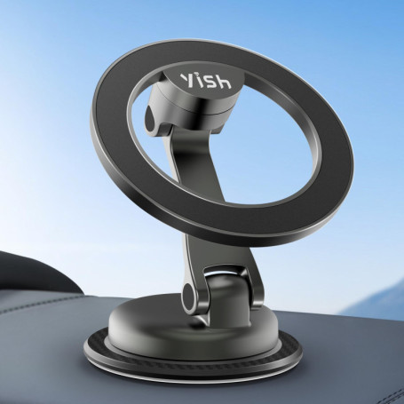Support Magnétique pour Téléphone de Voiture YISH - Rotation 360°