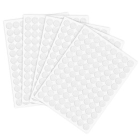 TOZKZO 1080 Autocollants Ronds Double Face pour DIY - 10mm Blanc