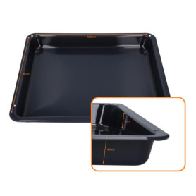 Plaque de Cuisson Émaillée DL-pro 42,5 x 36 cm pour Four