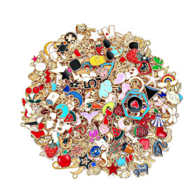 JOOTUEPO 50 Pièces Pendentif, Breloques Mixtes, Inoxydables - Vente en Gros de Fournitures Artisanales pour Boucles d'Oreilles, 