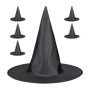 Lot de 6 Chapeaux de Sorcière Noir pour Halloween et Carnaval