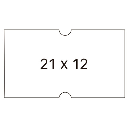 Pack de 6 rouleaux d'étiquettes blanches rectangulaires Apli