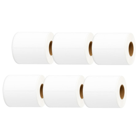Molabel Étiquettes de Transport Thermiques 102x152 mm - 6 Rouleaux Compatibles Zebra