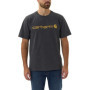 T-shirt décontracté Carhartt pour homme avec logo - Anthracite
