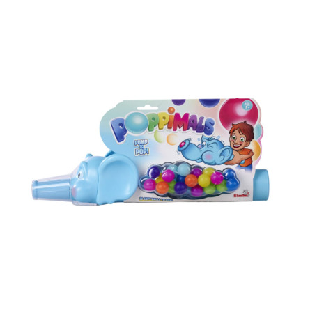 Simba Poppimals - Éléphant Lanceur de Balles avec 20 Balles Multicolores