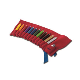 Lamy 3-Plus Lot de Crayons de Couleur Ergonomiques en Rouleau de Tissu