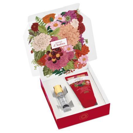 Coffret Parfum et Crème Hydratante Helan - Rosso d'Ambra pour Femme