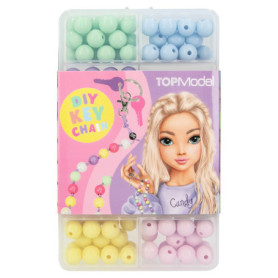 Set de Porte-clés DIY TOPModel avec Perles Multicolores et Accessoires