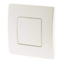 Plaque Cache Boîte Zenitech 80x80mm - Blanc Élégant