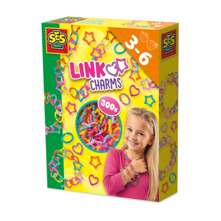 SES Creative - Kit de Breloques Colorées pour Bijoux Créatifs