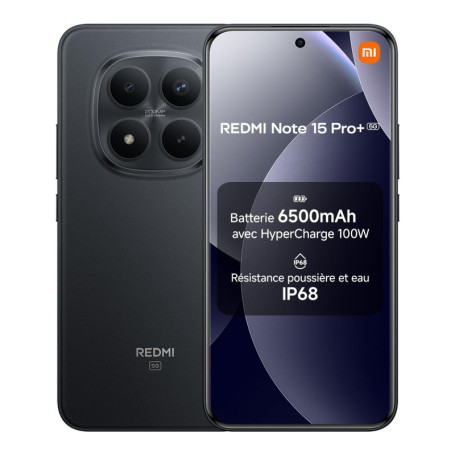 Xiaomi Redmi Note 15 Pro+ 5G - Smartphone 12 Go RAM, 512 Go, Écran AMOLED 6,83"
