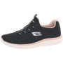 Baskets Skechers Summits Artistry Chic Femme - Maille Noire et Rose Clair