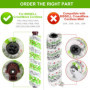 Dhoua Lot de 4 Rouleaux de Brosse Multi-Surfaces et Filtres pour Bissell CrossWave