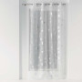 Voilage à Oeillets Bloomy Blanc/Argent - Douceur d'Intérieur 140x240 cm