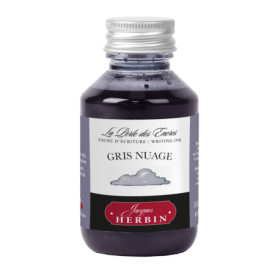 Flacon d'encre Jacques Herbin 100ml - Gris nuage pour stylos