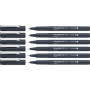 Schneider Pictus Lot de 6 Feutres Fins Noirs - Précision et Durabilité