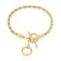 Bracelet Cupidon en Acier Inoxydable pour Femme - Or 17+2 cm avec Boîte Cadeau