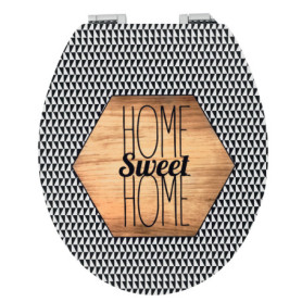 Abattant WC Diplomat Home Sweet Home en MDF avec frein de chute - Wirquin