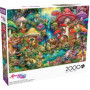 Puzzle 2000 pièces Merry Mushroom Village par Aimee Stewart - Pique-Nique Enchanté