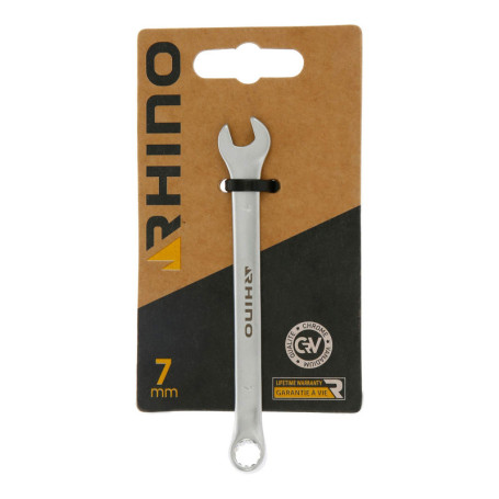 Clé mixte 7 mm en Chrome Vanadium - Haute qualité avec garantie à vie