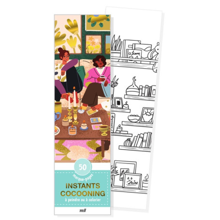 Marque-pages à Colorier - Instant Cocooning pour Moments Détente