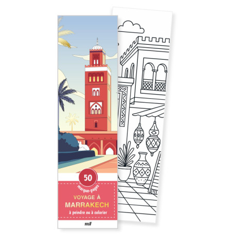 Marque-pages créatifs Voyage à Marrakech - 50 designs à colorier