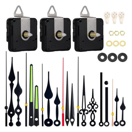 Yolistar Mécanisme d'Horloge Murale Silencieux avec Aiguilles Variées