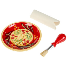 Set de 2 Assiettes à Râper en Céramique Rouge - Josko Produkte