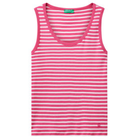Débardeur Côtelé Rayé Blanc United Colors of Benetton - X-Small