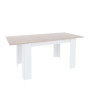 Table de Salle à Manger Extensible Arreditaly en Chêne Canadien et Blanc