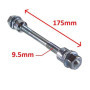Axe de Roue Velo Universel 3/8" x 175mm - Compatible VTT, Route, BMX et Fixie