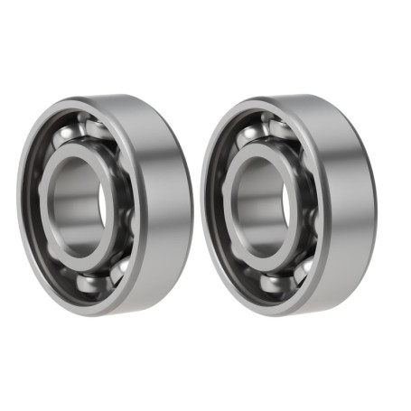 Lot de 2 roulements à billes ouverts 6203/C4 - 17x40x12 mm
