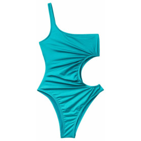 Maillot de Bain Une Pièce Femme Bleu United Colors of Benetton