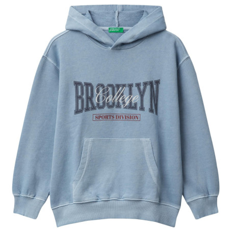 Sweat à Capuche Bleu United Colors of Benetton pour Enfants