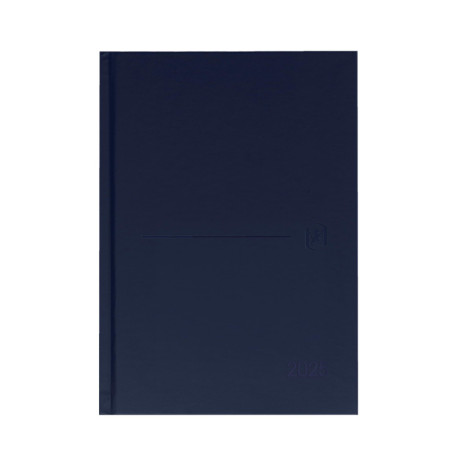 Agenda Oxford Classic 2024 A5 1 jour par page - Couverture extra rigide bleue