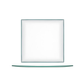 Set de 6 Assiettes en Verre Transparent 25 cm H&H
