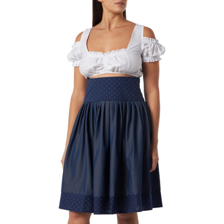 Jupe Femme Midi Dunkelblau - BERWIN & WOLFF TRACHT FOLKLORE